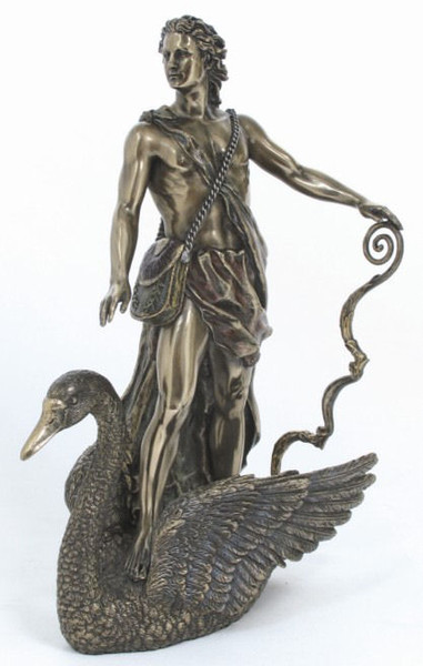 Apollo Sculpture On Swan Replica Statue